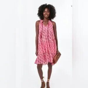 Ro's Garden | Floral Handblock Print Cotton Midi Dress